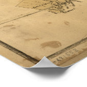 1766 Karte der Kolonie Connecticut Poster (Ecke)