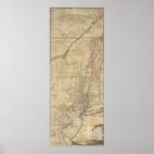 1768 Jeffreys Map of New York and New Jersey Poster (Vorne)