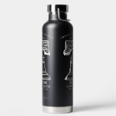176 Black Metal Water Flasche (links)