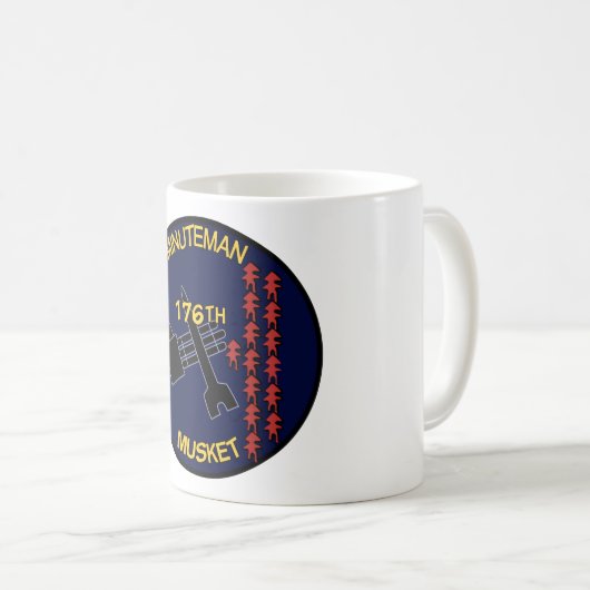 176th AHC Minuteman-Muskete Kaffeetasse (VorderseiteRechts)
