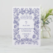 1770 Botanische Blumenzwiese Einladung (Stehend Vorderseite)