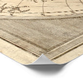 1775 Karte der Welt Poster (Ecke)