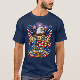 1776–2026 250 Jahre Vereinigte Staaten von Amerika T-Shirt