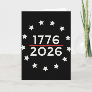 1776 2026 250. Jahrestag USA Betsy Ross Flagge 4T Karte