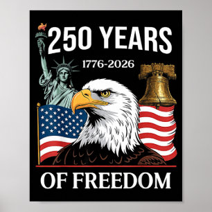 1776-2026 250. Jubiläum USA 250 Jahre Poster