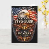 1776-2026 Adler 250 Jahre Freiheit Patriot Ameri Karte (Gelbe Blume)
