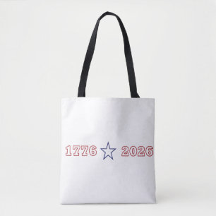 1776 2026 Amerika 250 Jahre Patriotisches Jubiläum Tasche
