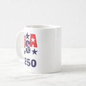 1776–2026 Amerika-Jubiläum Kaffeetasse (Vorderseite Links)