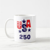 1776–2026 Amerika-Jubiläum Kaffeetasse (Links)