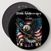 1776 2026 Happy Anniversary America Button (Vorne & Hinten)