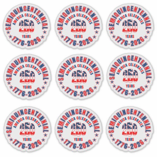 1776-2026 Multi Aufkleber (Vorderseite)