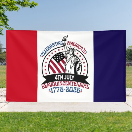 1776–2026 Patriotic Semiquincentennial Design Banner (Außenbereich)