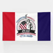 1776–2026 Patriotic Semiquincentennial Design Banner (Horizontal)