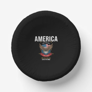 1776 2026 Patriotischer Adler 250. Jubiläum  Pappteller