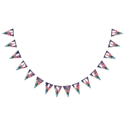 1776–2026 QR Bunting • Edit Text & Link in Minutes Wimpelkette (Alle)