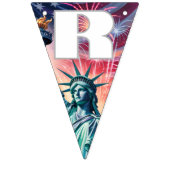 1776–2026 QR Bunting • Edit Text & Link in Minutes Wimpelkette (Zweite Fahne)