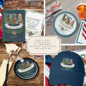 1776-2026 Semiquincentennial Midnight Blue Ornament Aus Metall