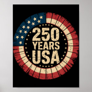 1776–2026 USA 250. Jahrestag der Unabhängigkeit Da Poster