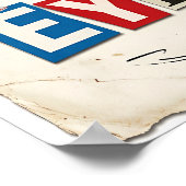 1776-2026 USA 250th Anniversary Edgy Ransom Note Poster (Ecke)