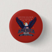 1776 2026 USA Feierlichkeiten Button (Vorderseite)