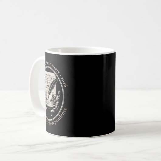 1776 250th Anniversary Declaration Of Independence Kaffeetasse (Vorderseite Links)