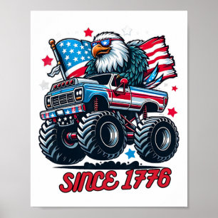 1776 4. Juli Ld Eagle USA-Flagge 250-Jahres-Jubilä Poster