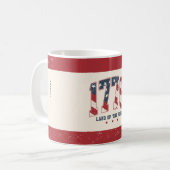 1776 4. Juli Unabhängigkeitstag Kaffeetasse (Vorderseite Links)