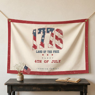 1776 4. Juli Unabhängigkeitstag Patriotisch Banner