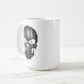 1776 American Flag Patriot Skull USA 250th Kaffeetasse (Vorderseite Links)
