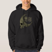 1776 American Flag Skull Halbmond Kapuzenpullover Hoodie (Vorderseite)