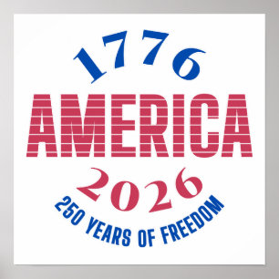 1776 AMERIKA 2026 250 Jahre Freiheit Poster