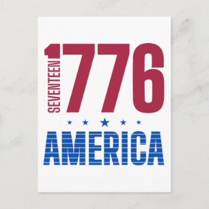 1776 Amerika 250 Jahre historische Freiheit Postkarte