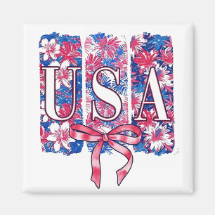 1776 Amerika 4. Juli USA Blume Magnet