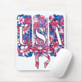 1776 Amerika 4. Juli USA Blume Mousepad (Mit Mouse)