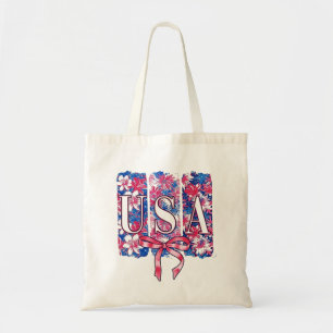 1776 Amerika 4. Juli USA Blume Tragetasche