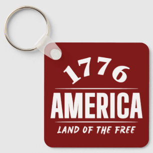 1776 AMERIKA LAND DER FREIEN 4. JULI FREIHEIT SCHLÜSSELANHÄNGER