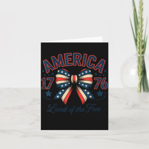 1776 Amerika Schleife Patriotische Illustration Karte