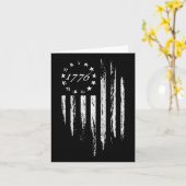 1776 Amerikanische Flagge Betsy Ross 13 Sterne USA Karte (Gelbe Blume)