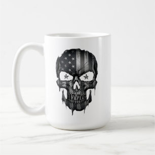 1776 Amerikanische Flagge Patriot Totenkopf USA 25 Kaffeetasse