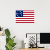 1776 Amerikanische Flagge Poster (Home Office)