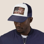 1776 Amerikanischer Flagge Patriotischer Trucker H Truckerkappe (Beispiel)