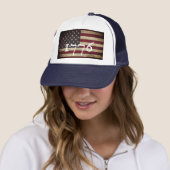 1776 Amerikanischer Flagge Patriotischer Trucker H Truckerkappe (Beispiel)