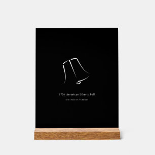 1776 Amerikanisches Freiheitsglocken-Minimalist-Po Acrylschild