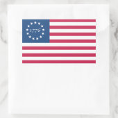 1776 Aufkleber für die amerikanische Flagge (Tasche)