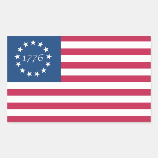1776 Aufkleber für die amerikanische Flagge (Vorderseite)