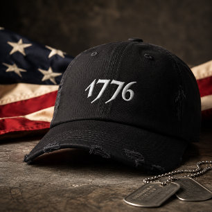 1776 Bestickte amerikanische Baseballkappe