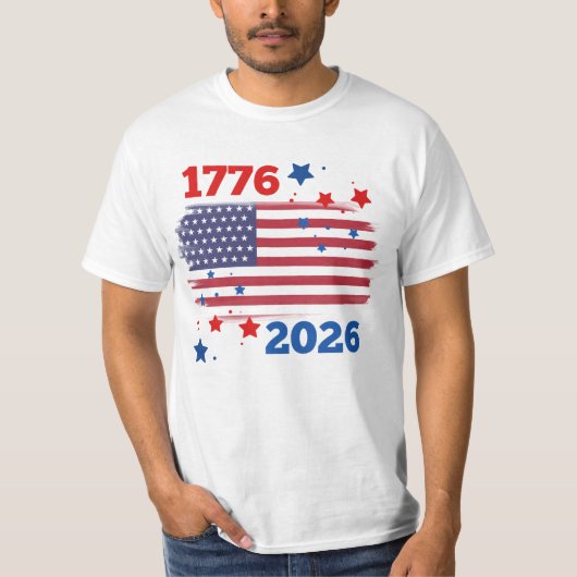 1776 bis 2026 T-Shirt (Vorderseite)