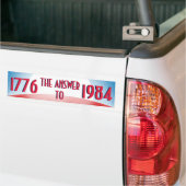 1776 die Antwort bis 1984 Autoaufkleber (Auf Lkw)