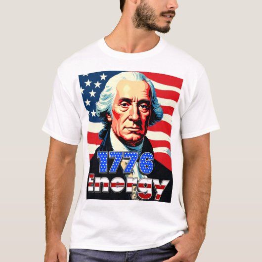 1776 Energy George Washington Shirt A (Vorderseite)