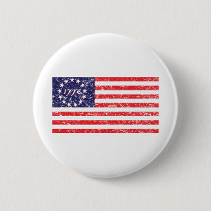 1776-Fahne Button